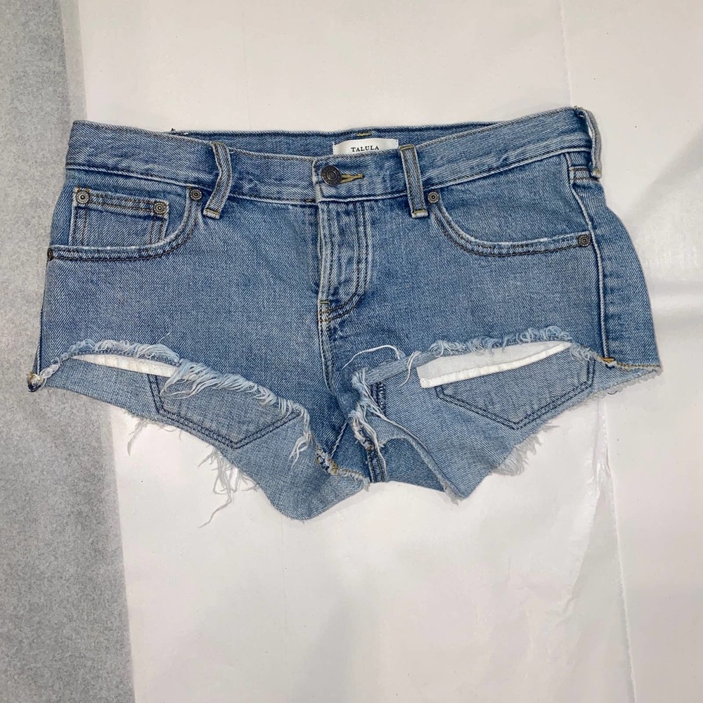 Talula Shorts Cut Off Denim Cheeky Size 27